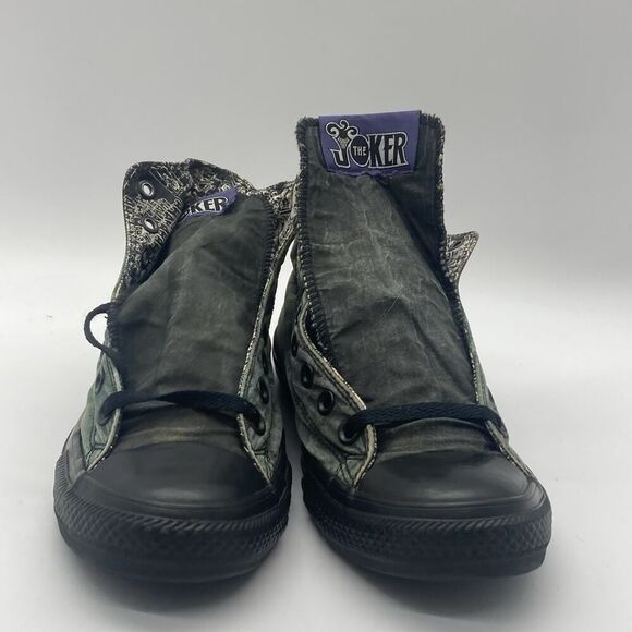 Mens SIze 10 Converse Chuck Taylor All Star High DC Comics Joker Sneaker 150864C - Picture 2 of 8